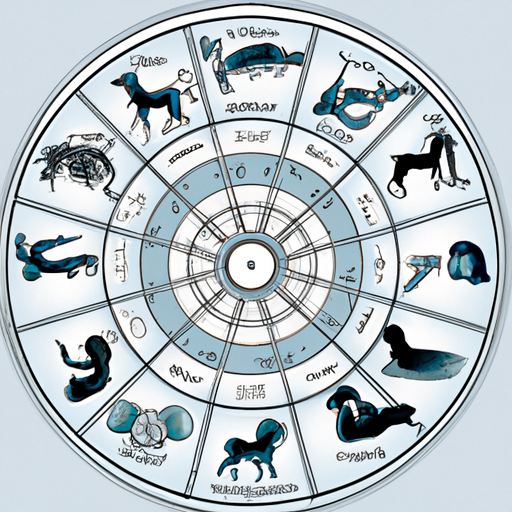 1. איור המתאר את גלגל המזלות עם סימנים אסטרולוגיים המסמלים את מושג ההתאמה.